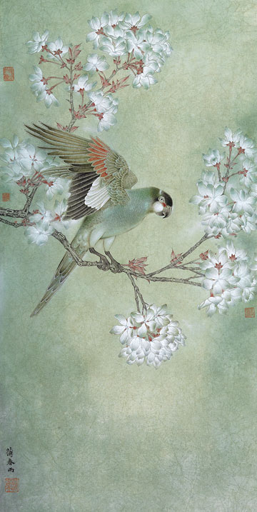 薄春雨作品--薄春雨孙囡工笔画艺术网